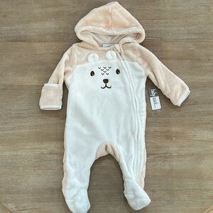Baby Mack Neutral Cream Baby Boy Girl Bear Bunting Pram 3-6 months
